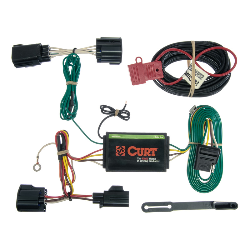 CURT 56140 Vehicle-Side Custom 4-Pin Trailer Wiring Harness, Fits Select Ford Focus Hatchback